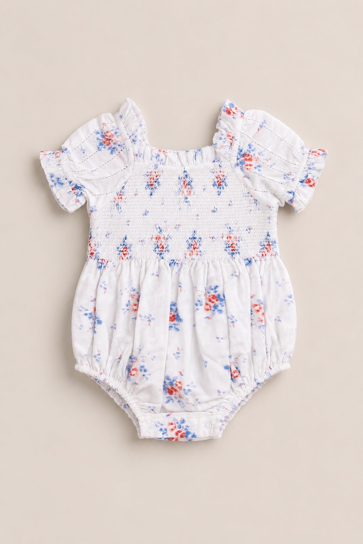 Baby Emily Romper in Heritage Soft Ditsy Floral