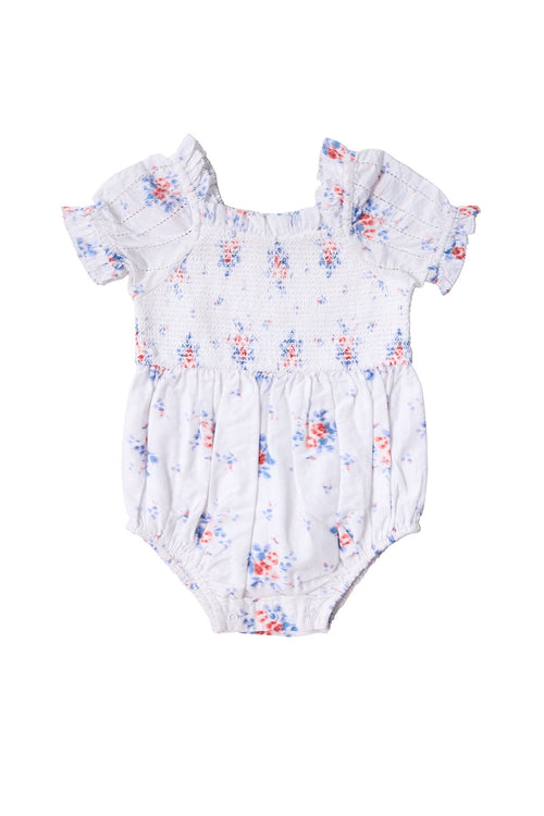 Baby Emily Romper in Heritage Soft Ditsy Floral