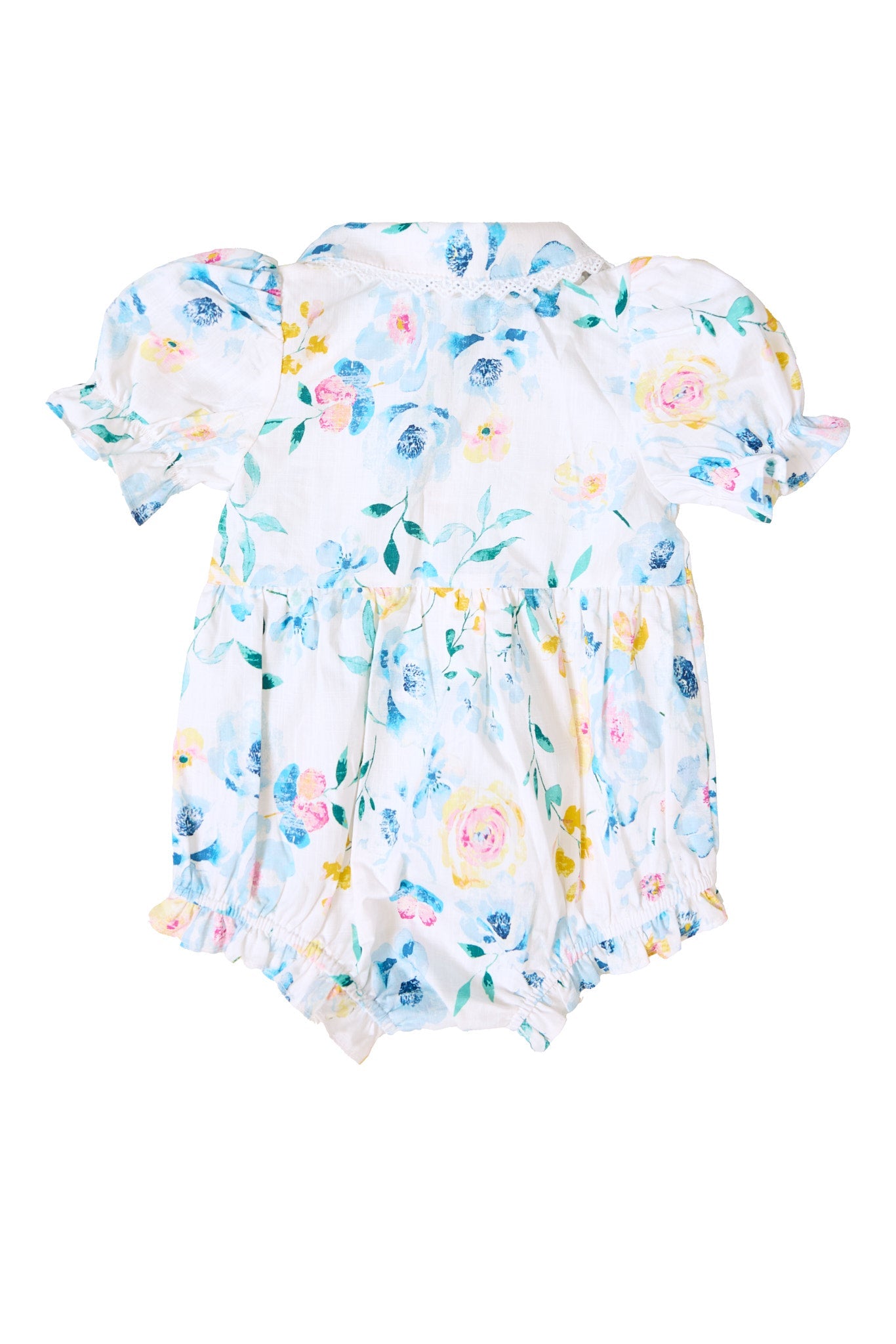 Baby Sophia Romper in Blue Bouquet