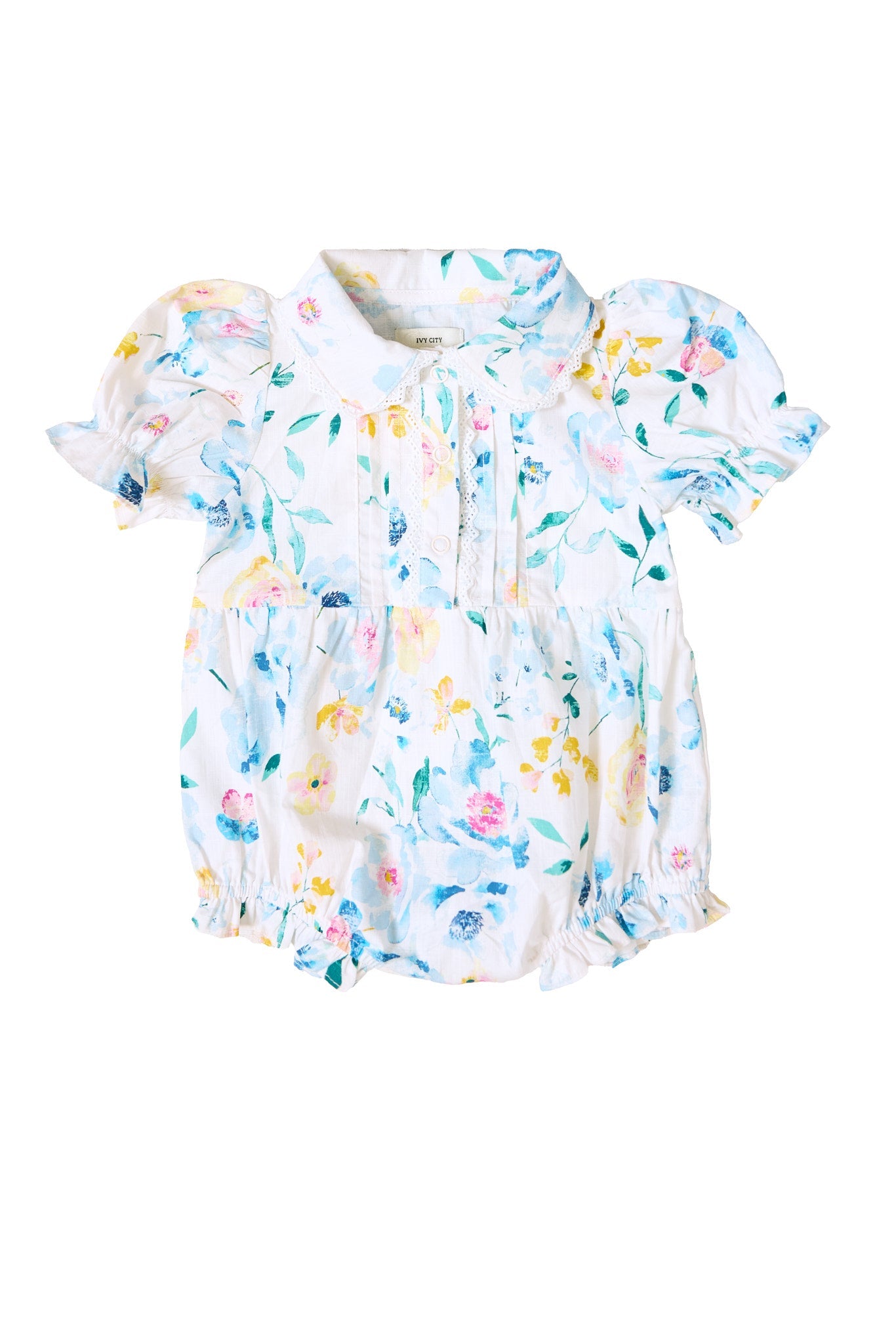 Baby Sophia Romper in Blue Bouquet
