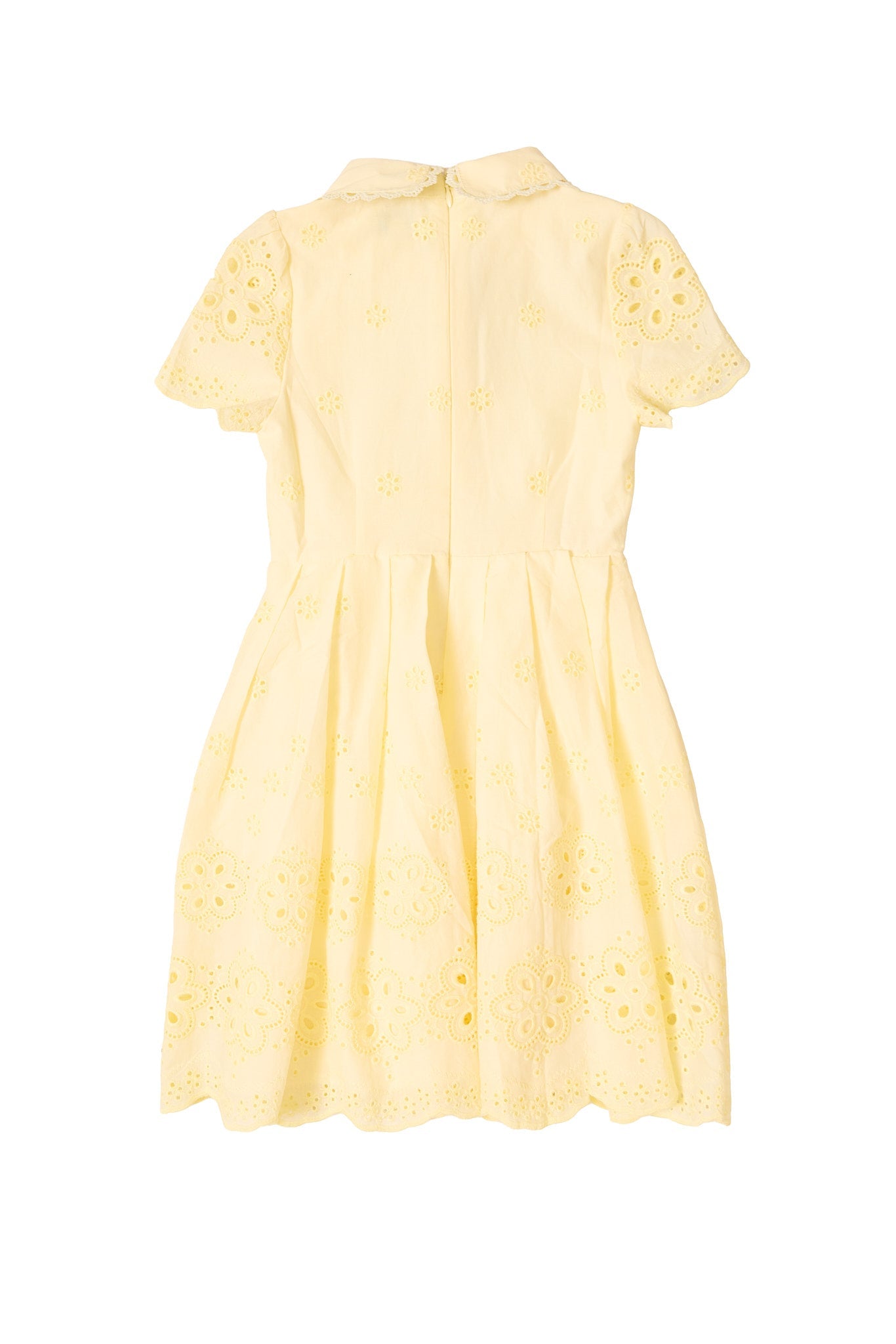 Mini Penny Dress in Butter Yellow Eyelet