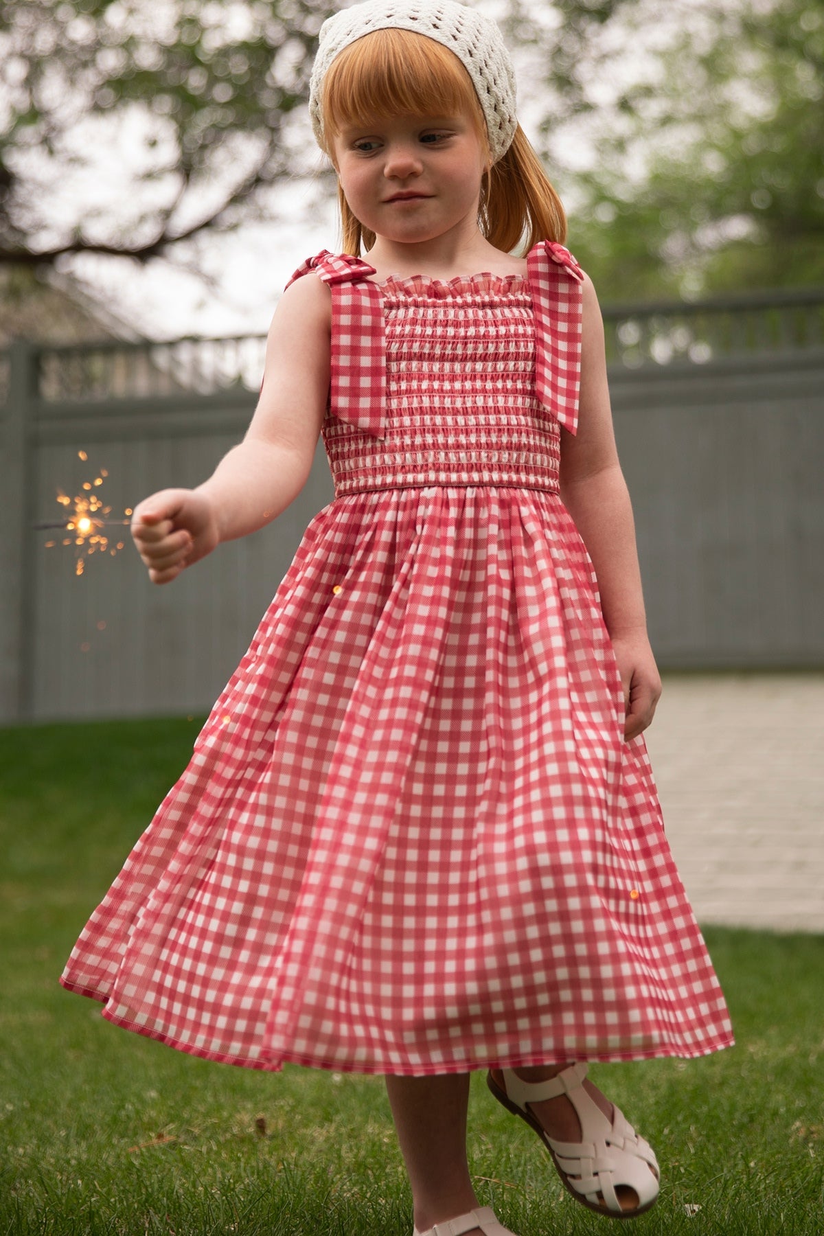 Mini Rayna Dress in Red Gingham