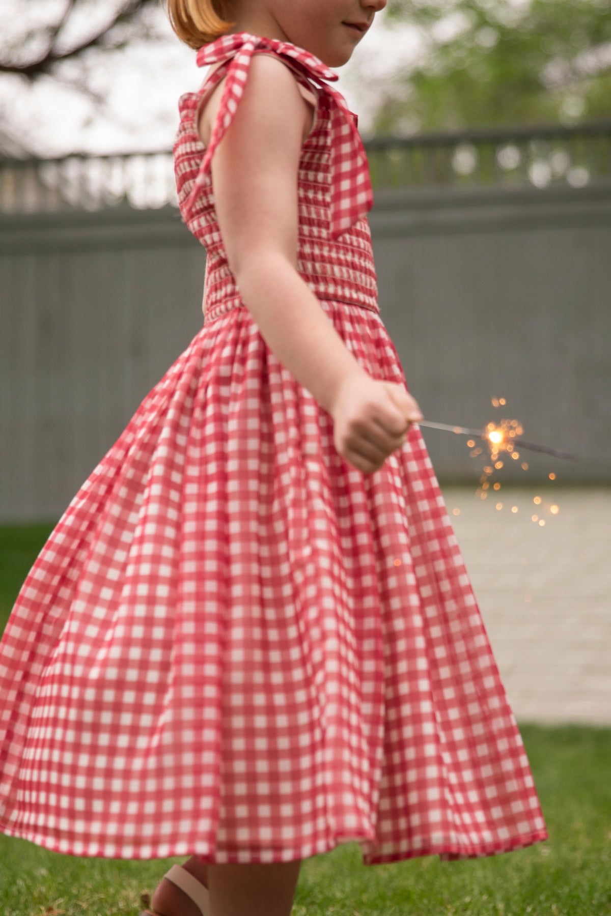 Mini Rayna Dress in Red Gingham