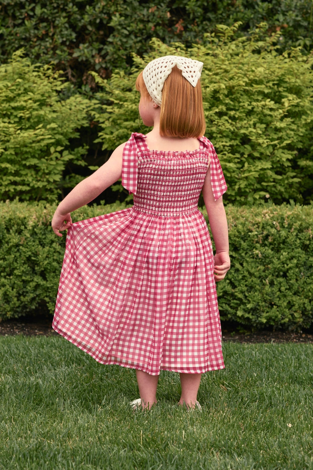 Mini Rayna Dress in Red Gingham