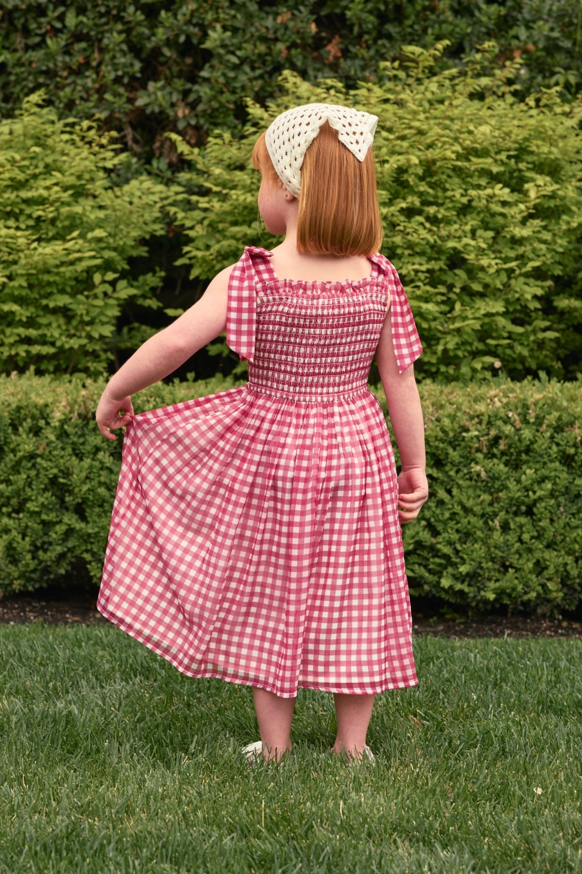Mini Rayna Dress in Red Gingham