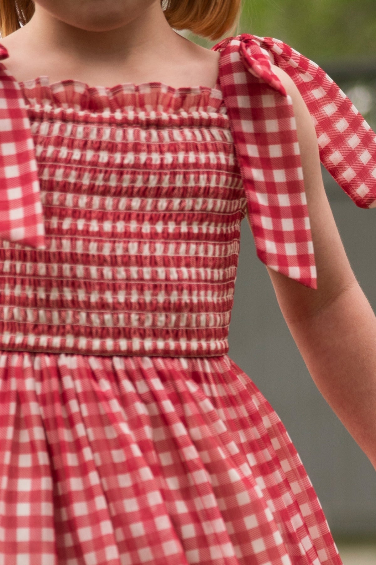 Mini Rayna Dress in Red Gingham