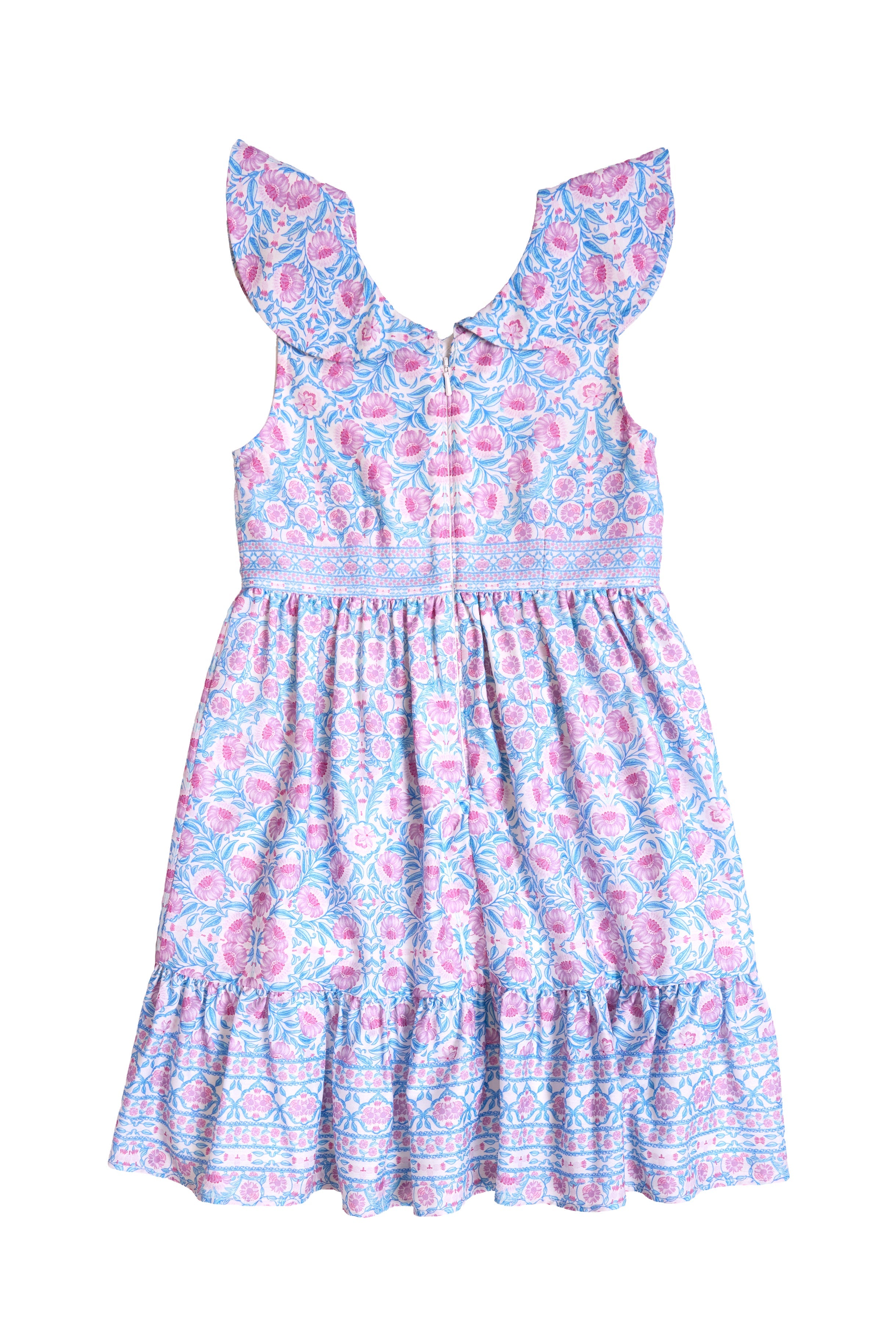 Mini Samara Dress in Thistle Flower Mosaic Florise