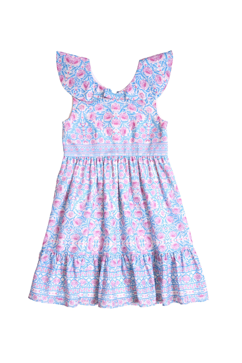 Mini Samara Dress in Thistle Flower Mosaic Florise