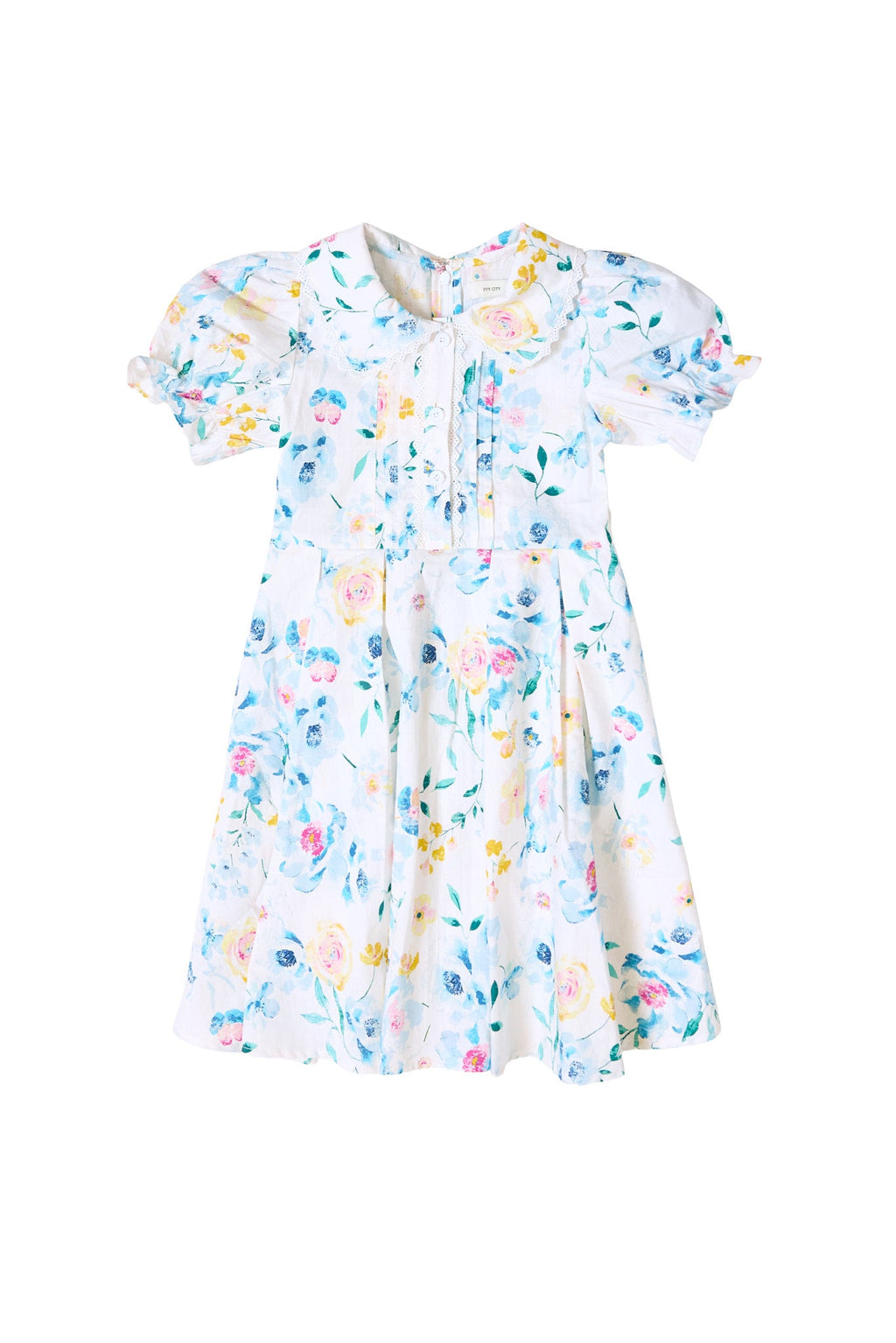 Mini Sophia Dress in Blue Bouquet