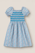 Mini Sunday Best Dress in Rosette Linear Stripe