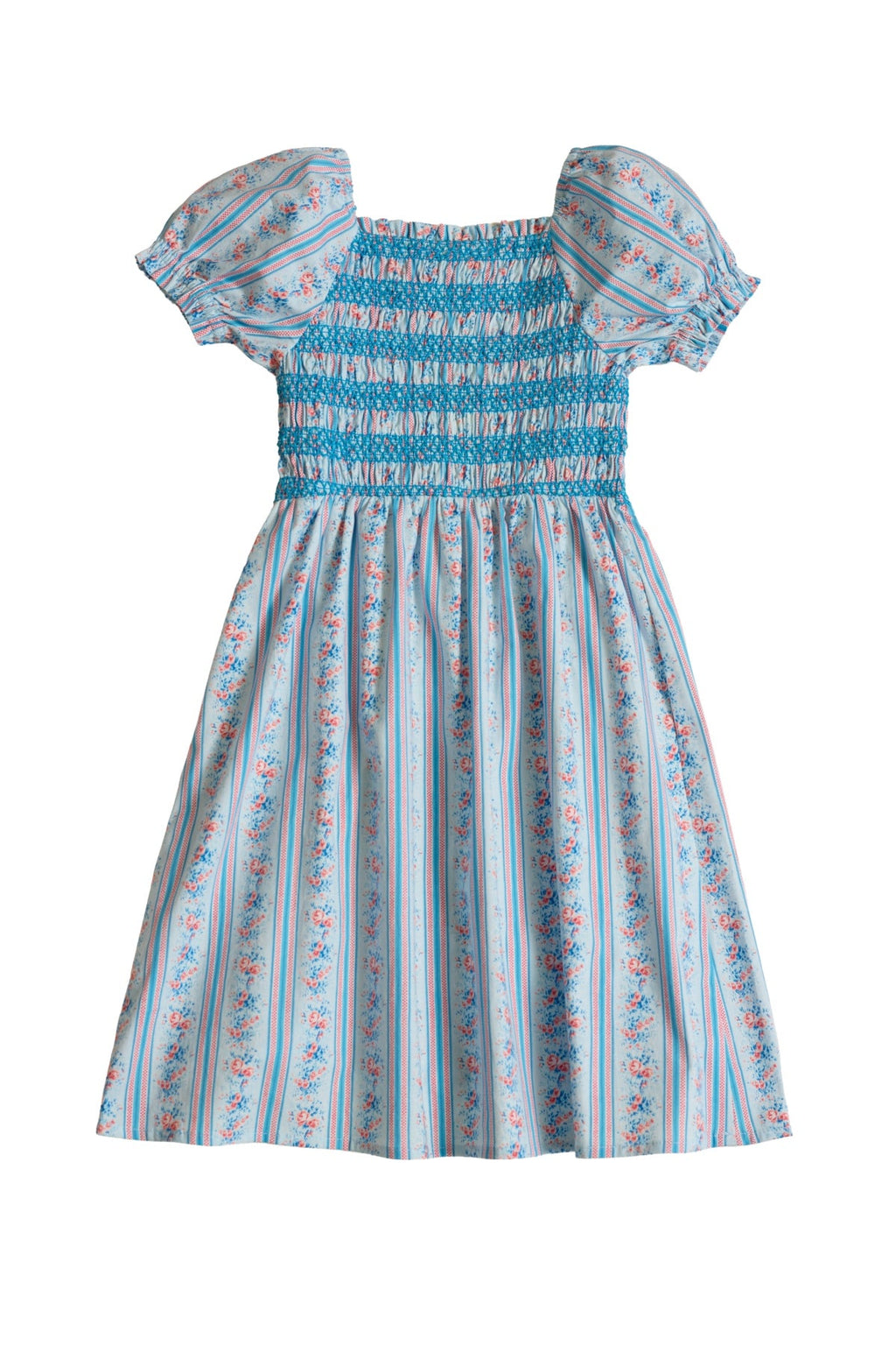 Mini Sunday Best Dress in Rosette Linear Stripe