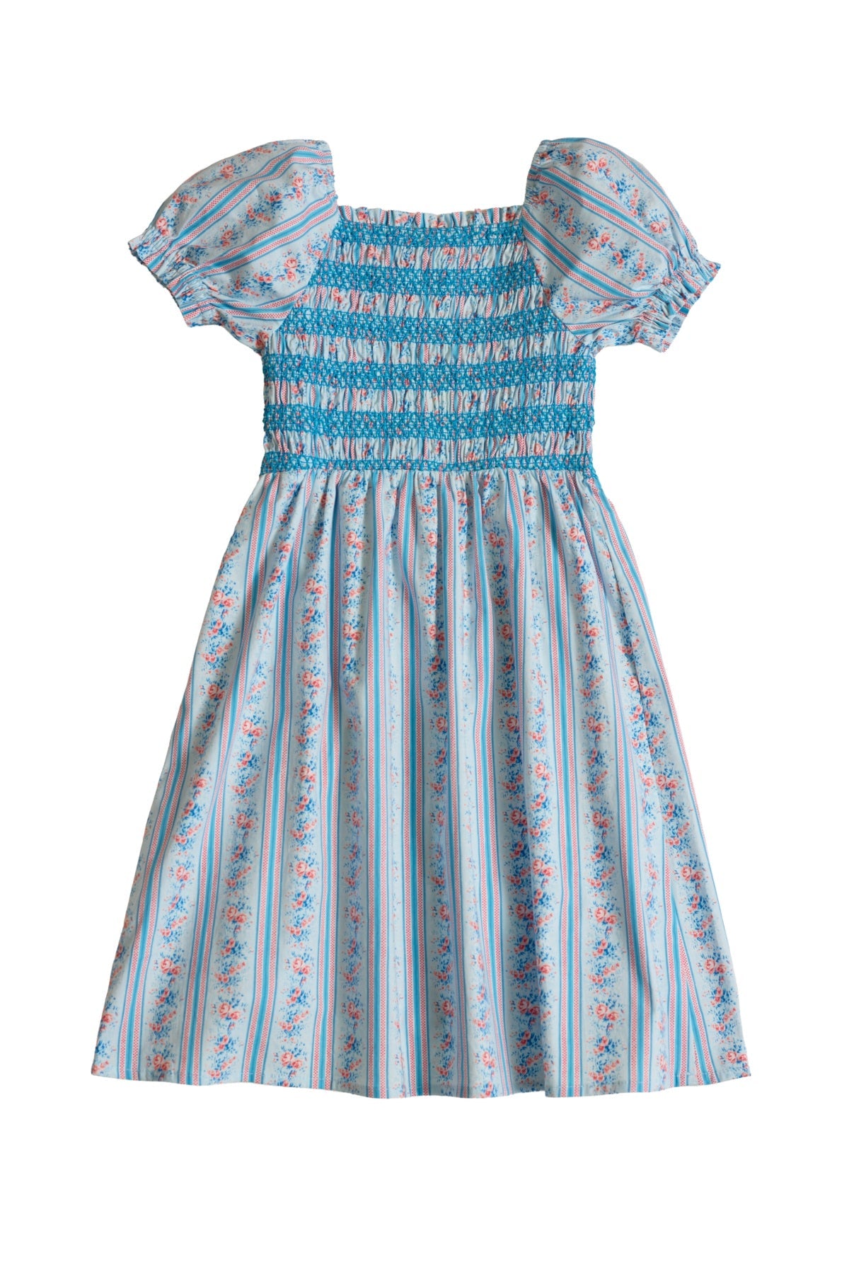 Mini Sunday Best Dress in Rosette Linear Stripe
