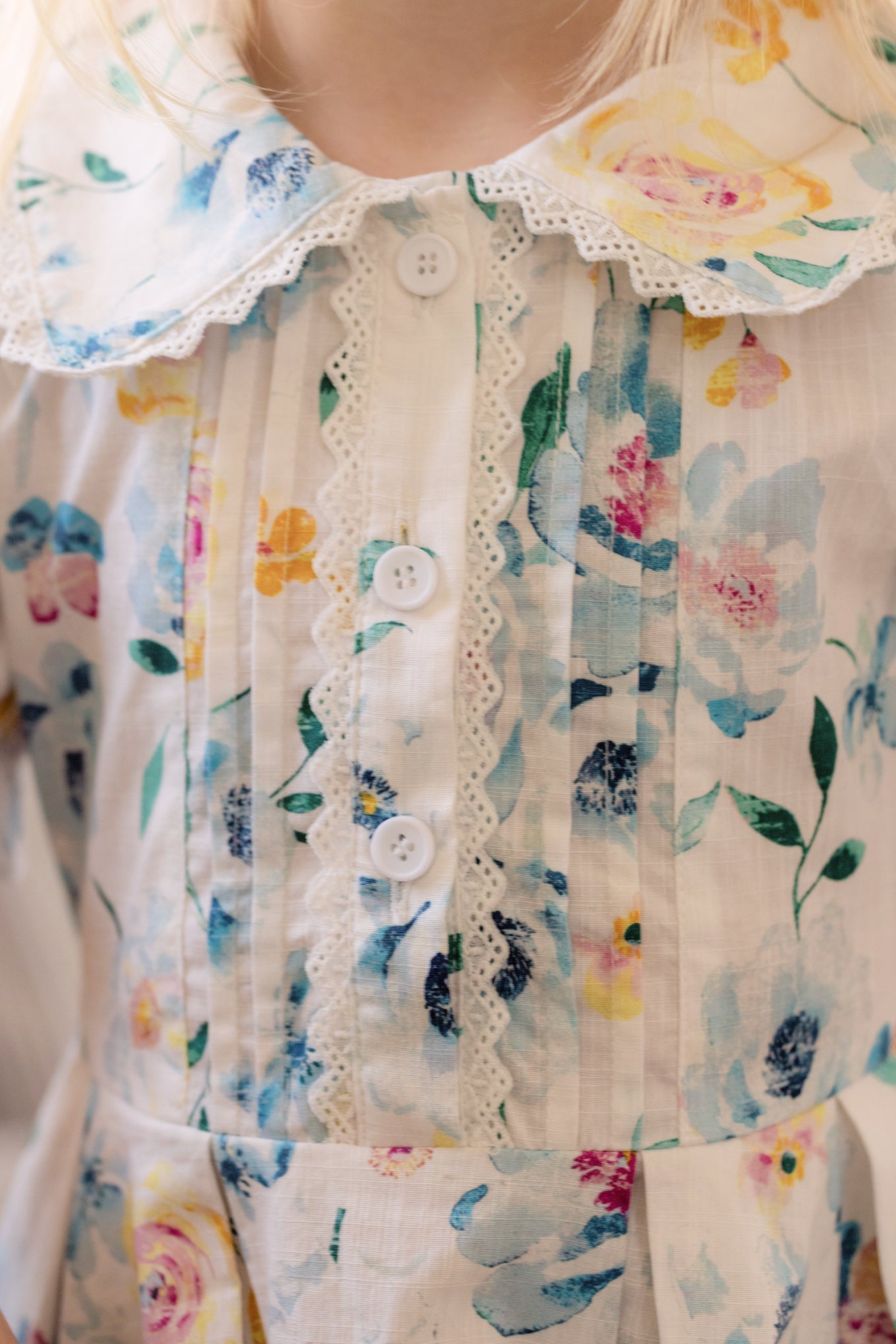 Mini Sophia Dress in Blue Bouquet