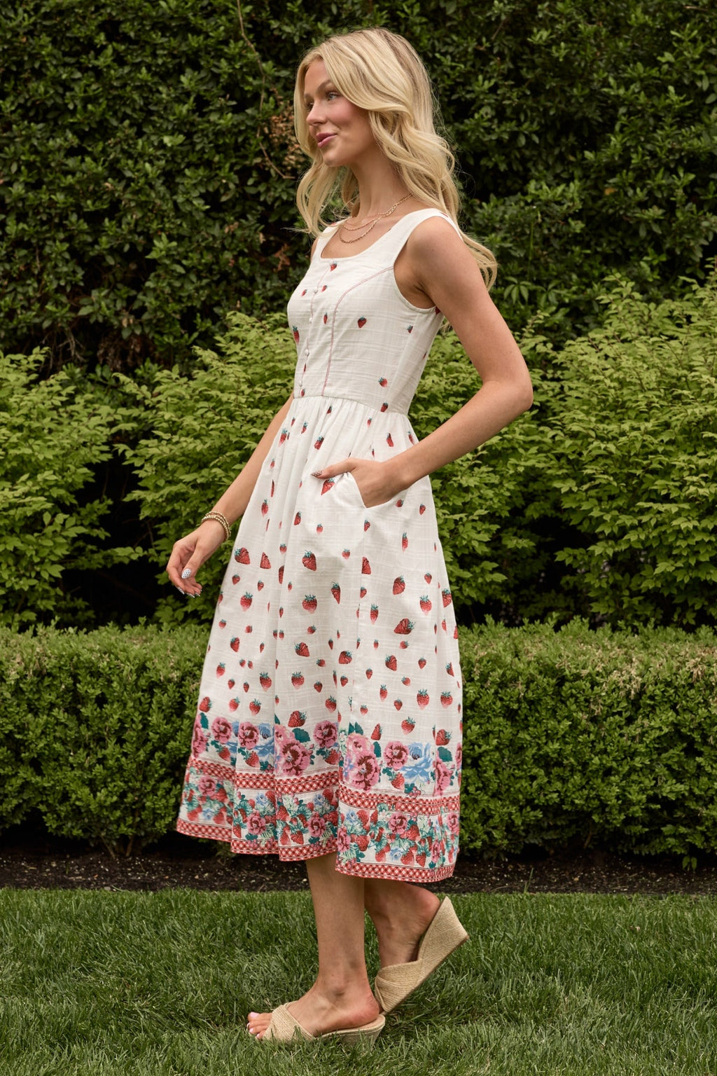 Sadie Dress in Strawberry Vintage Tier