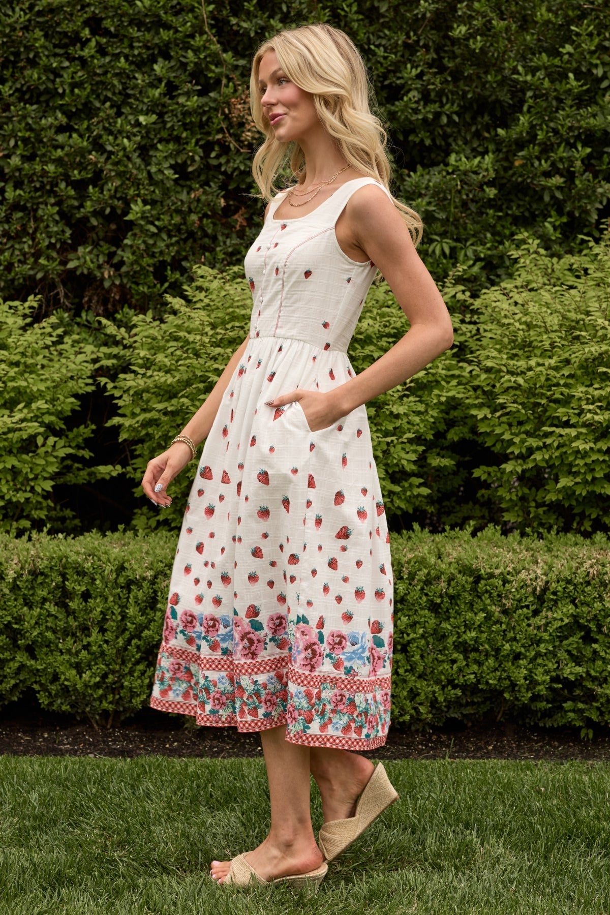 Sadie Dress in Strawberry Vintage Tier