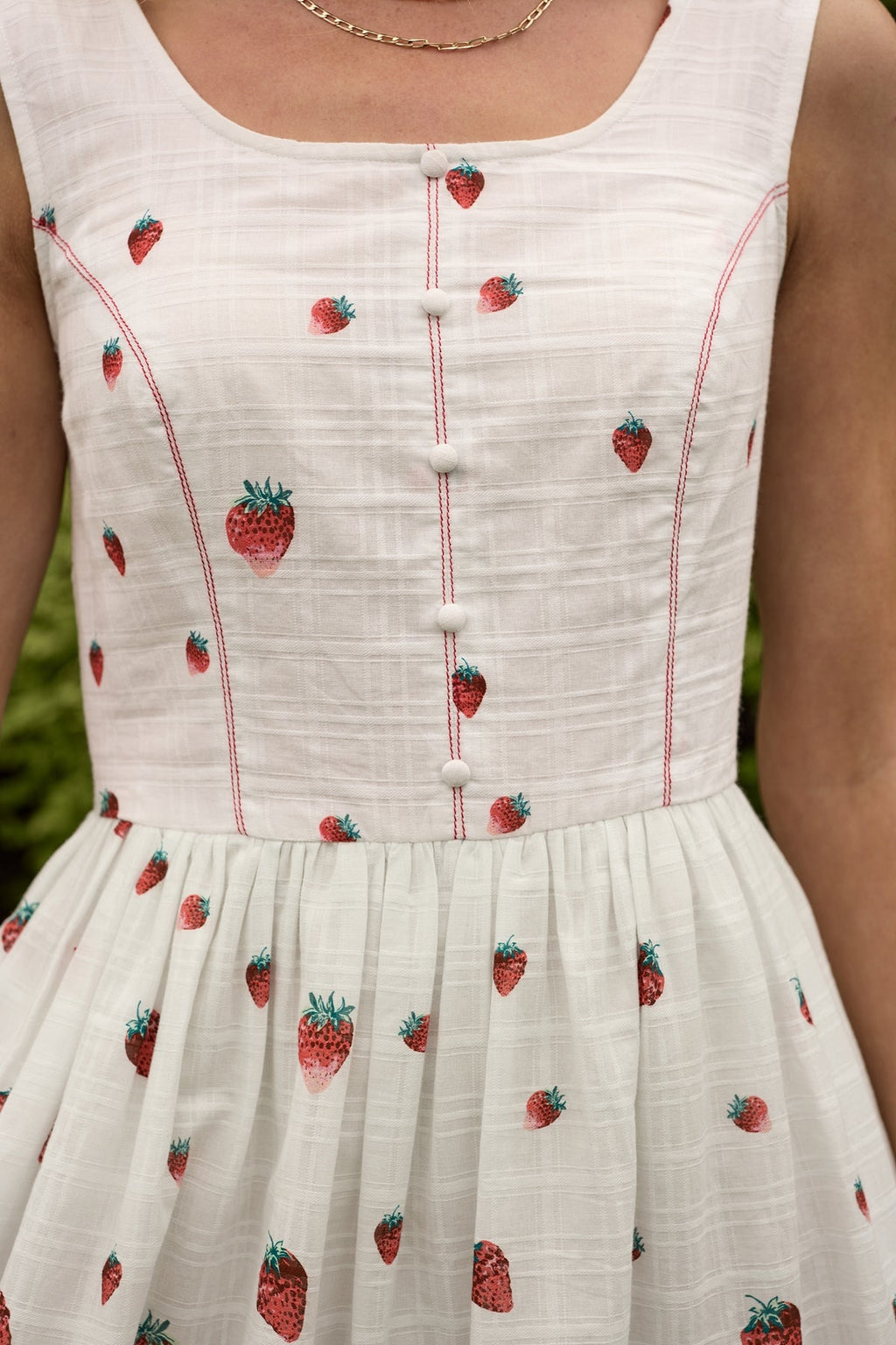 Sadie Dress in Strawberry Vintage Tier