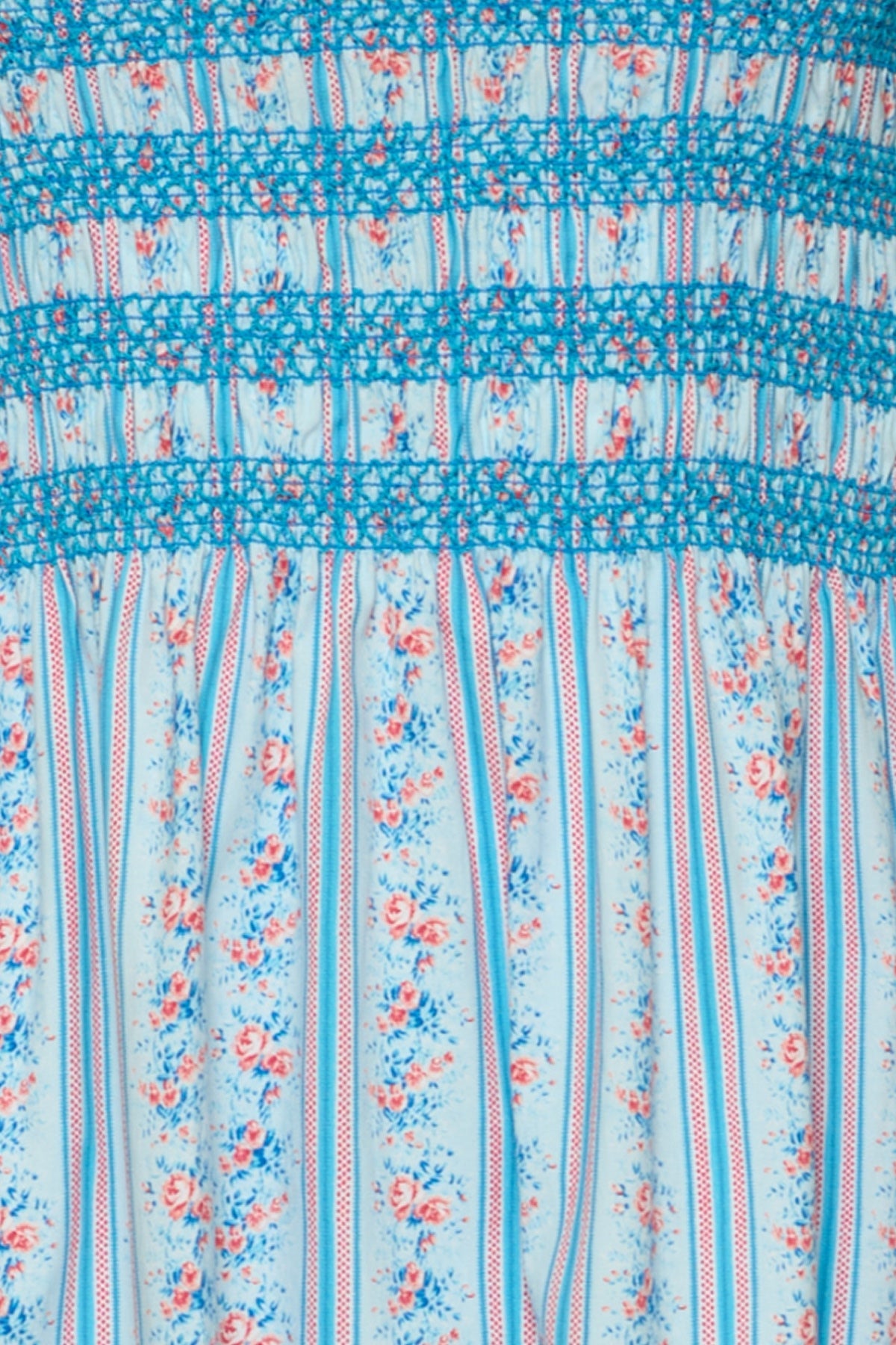 Sunday Best Dress in Rosette Linear Stripe