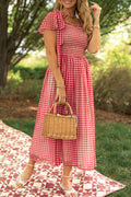Rayna Dress in Red Gingham